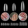 504PCS Almond Nail Tips Full Cover Clear Acrylic Nails S