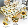 FHDUSRYO Flower Tablecloth, Classic Floral Table Cloth, Polyester Water Resistant