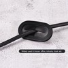 sourcing map Rubber Grommet Wire Protection Oval Double Sided Holder