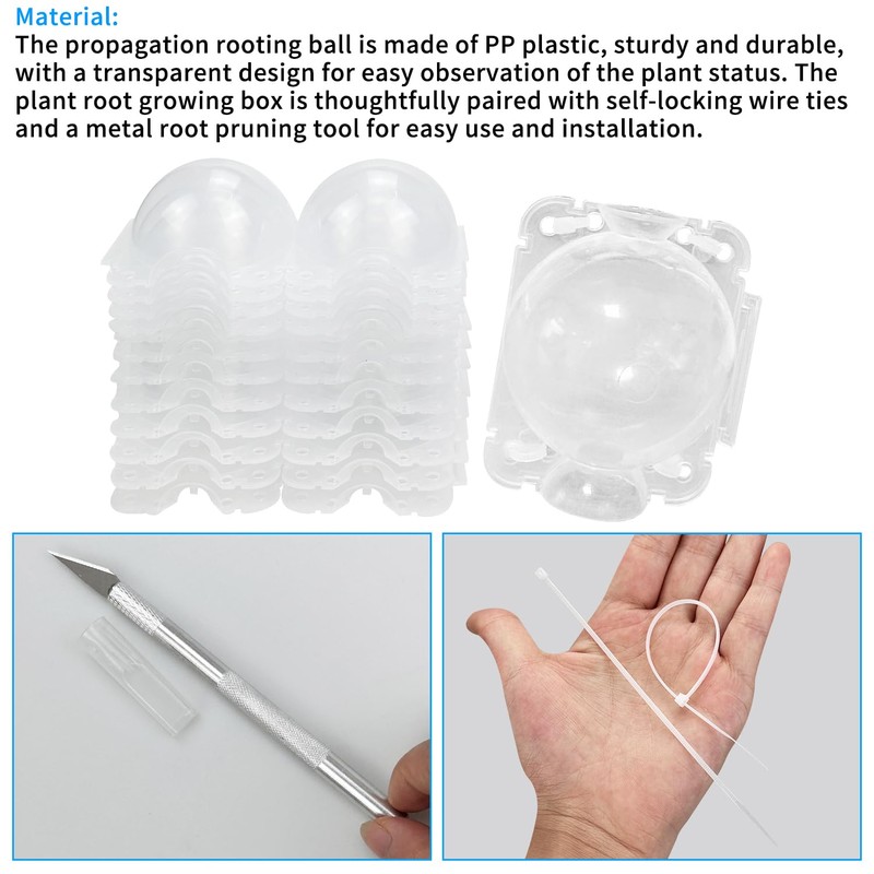 Pack of 12 Asexual Reproduction High Pressure Spreading Balls (Transparent)