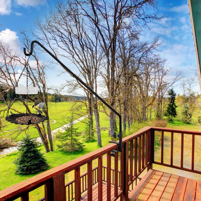 MIXXIDEA 2 Pack Heavy Duty Extensible Adjustable Deck Hooks for