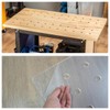 Colini 16 * 12''Transparent Acrylic Dog Hole Router Template Jig