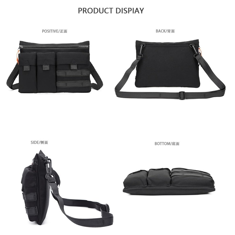 [V.W.V&others] Sacoche Shoulder Bag, One Shoulder Messenger Bag, Large Capacity,