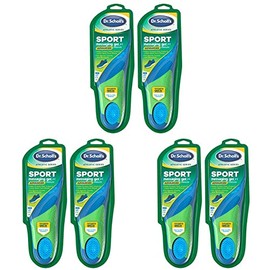 Dr. Schollââ‚¬â„¢s Sport Insoles // Superior Shock Absorption and Arch Support to Reduce Muscle Fatigue and Stress on Lower Body Joints, 2 Pair (Men's 8-14), Pack of 2 pair