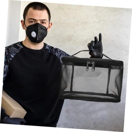 WOONEKY Travel Makeup Bag Mesh Pouch Zipper Toiletry Bag for Cosmetics Toiletries Accessories Ideal for Travel