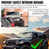 VIKOS Products 17"x54" Windshield Sun Shade Compatible with Jeep Wrangler