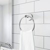 Design House 559286 Savannah Towel Ring for Bathroom, Polished Chrome