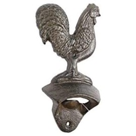 Cast Iron Rooster Bottle Opener 6"