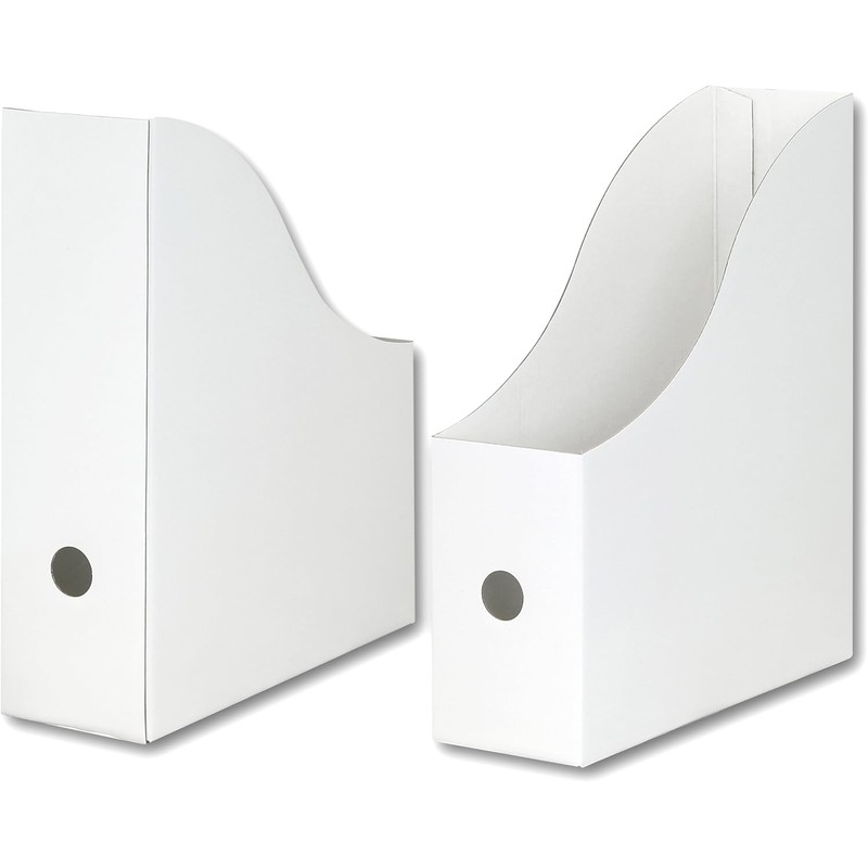 Simple Houseware 6-Pack Magazine File Holder Box, Foldable Cardboard Organizer,