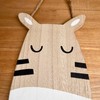 Darthome Hanging Zebra Head Plaque Wooden Childrens Bedroom Safari Animal