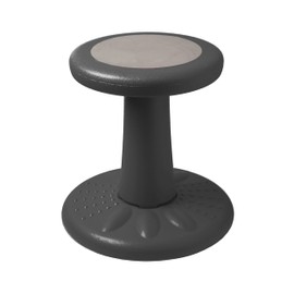 Studico ActiveChairs Kids Wobble Stool, Flexible Classroom Seating Improves Focus, Posture & Helps ADHD/ADD. Get The Wiggles Out Active Fidget Chairs, Preschool | Elementary 14" Chair, Ages 3-7, Gray