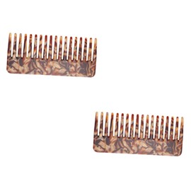 FOMIYES 2 Pcs Hair Comb Tortoise Shell Comb Detangling Comb for Curly Hair Shower Hair Brush Barber Combs Wide Teeth Pocket Comb for Thick Tooth Comb Vinegar Women's
