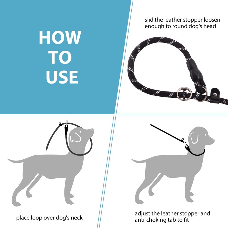 Betmaypet Slip Leads Dog Leash - 4/5/6 FT Slip Leash