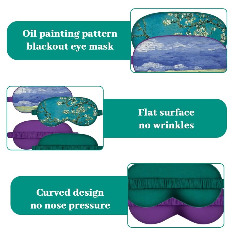 Pack of 2 Mulberry Silk Sleeping Mask Both Sides Real