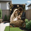 Saoplasa Christmas Garden Flag Holy Family Nativity Scene Jesus Mary