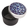 Portable Car Ashtray Mini Silver Edge Fire Prevention Smokeless Auto