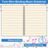 (3 Pack)Blank Sheet Music Notebook, Composition Staff Paper Notebook, Manuscript