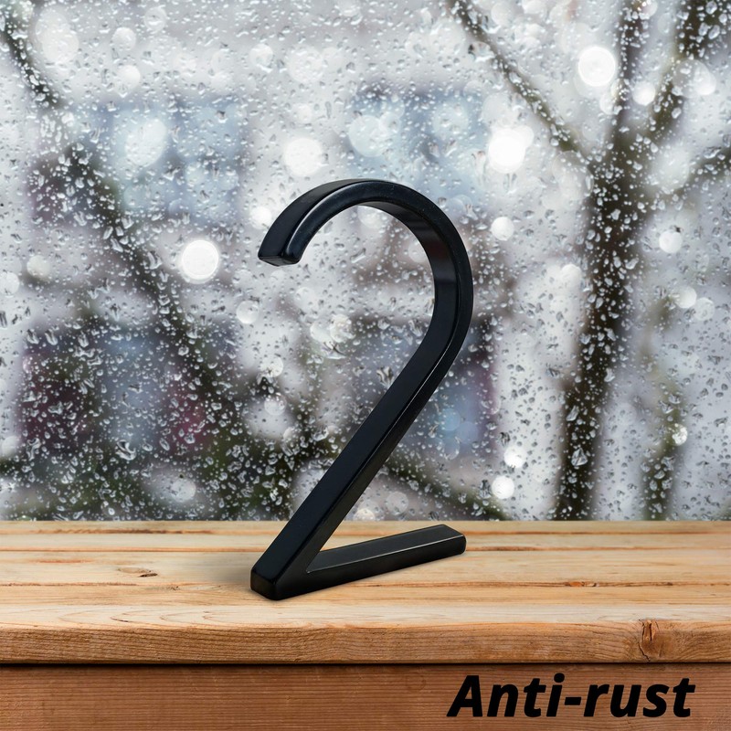 HASWARE Floating House Number Sign: 5 inch Modern Door Signage