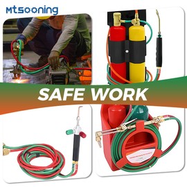 Mtsooning Oxygen Acetylene Flashback Arrestors Set 4PCS Torch End Standard "B" 9/16-18 Threads