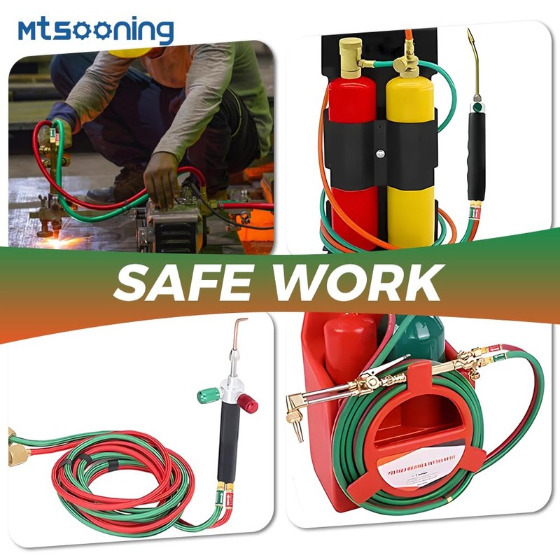 Mtsooning Oxygen Acetylene Flashback Arrestors Set 4PCS Torch End Standard