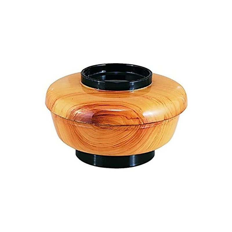 J-kitchens Yasuragi Mini Bowl (Donburi), Korinnai Vermilion (Lid), Made in