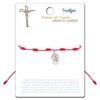 cotigo Bracelet with 7 Knots Red - with Saints or