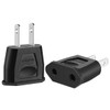 JORINDO (Black-2pcs) Socket Plug Adapter Europe EU Euro to US