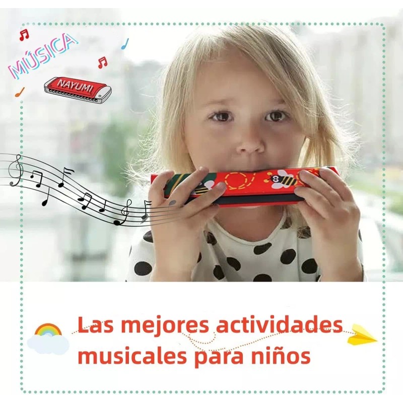 Nayumi Instrumentos Musicales Percusión De Madera Para Niños 22pcs