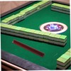Totority 4Pcs Wooden Mahjong Push Tile Ruler Precision Crafted Game