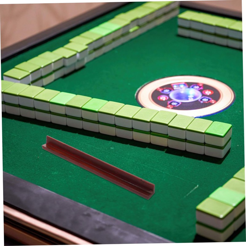 Totority 4Pcs Wooden Mahjong Push Tile Ruler Precision Crafted Game