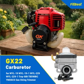 FitBest GX22 GX31 FG100 Carburetor Kit for Honda 4-Cycle Engines – Replaces 16100-ZM5-803/16100-ZM3-848/16100-ZM5-809 – All-in-One Tune-Up Kit with Fuel Lines, Primer, Filters for Blowers, Trimmers