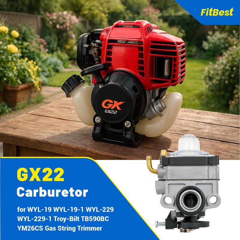 FitBest GX22 GX31 FG100 Carburetor Kit for Honda 4-Cycle Engines