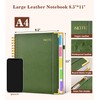 Hardcover Large Spiral Notebook 8.5" x 11" with Removable Dividers