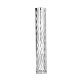 Smoke Tube for Pellet Grill, Cylindrical Fruit Wood BBQ Pellet Smoker Tube Perforated Stainless Steel Portable Smoker Tube (Length 30.6CM*Height 5.3CM [Order choice: Round)