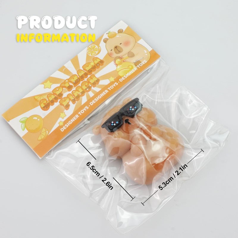 Mochi Squishy Capybara - Adorable Soft Fidget Toy for Adults,