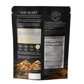 Andes Secret - Keto Nut Granola - Healthy Breakfast Cereal - Low Carb Snack Food - 3g Net Carbs - Gluten Free - Almonds, Hazelnuts, Coconut and more 3 Pack (11oz each)