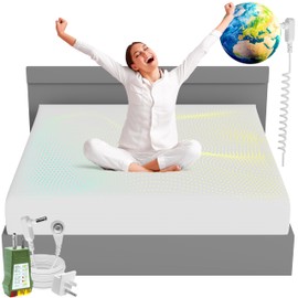 Grounding Sheets Queen Size 60x80x13.5 Inches – 95% Organic Cotton 5% Silver, White Grounded Sheets Queen Size for Overall Improved Wellbeing, with 15 ft Grounding Cord