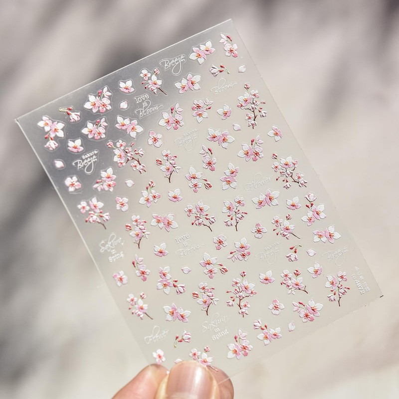 Trekko Nail Seals, Cherry Blossoms, Spring Nail Parts, Seal, Japanese