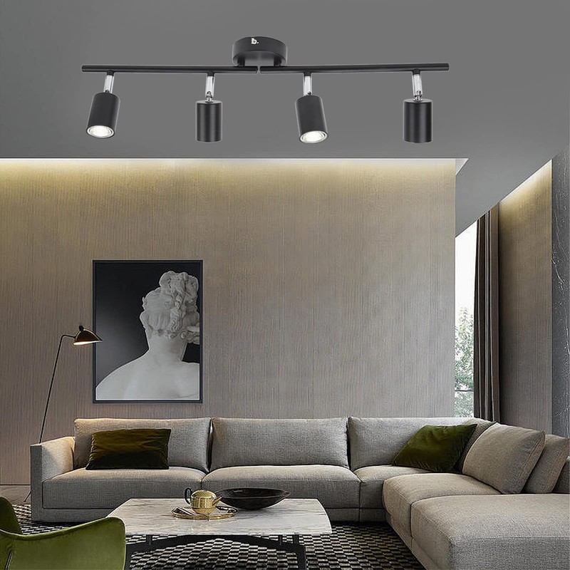 4 Light LED Track Lighting, 60W Adjustable LED Track Lighting