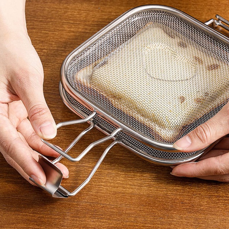 PACKOVE Sandwich Cage Toaster Sandwich Clip Sandwich Racks Breakfast Sandwich