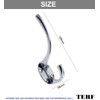 TERF® Polished Chrome Double Wall Mounted & Door Hooks Hat