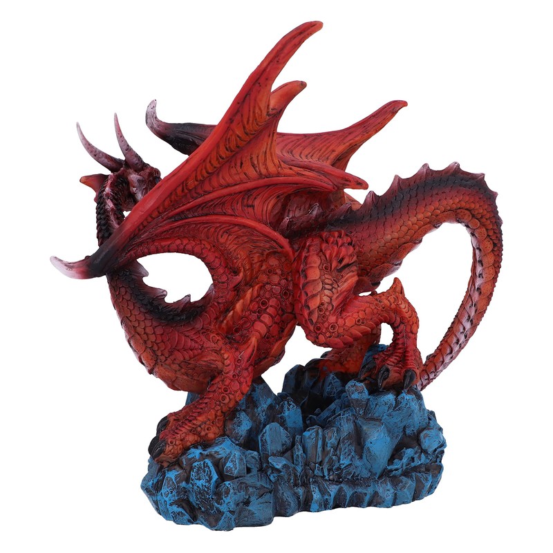 Nemesis Now Crimson Guard Dragon Figurine 16.5cm, Red, U5543T1