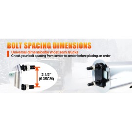 OEM MF03 30 Inch Chromed Iron Straight Mud Flap Hanger Semi Truck Trailer Accessories 2PCS 1SET Bolt Space 2-1/2"Specification: bolt spacing:11/8"