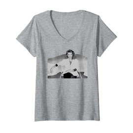 Womens Kylie Minogue Actress & Pop Star 1980s V-Neck T-Shirt