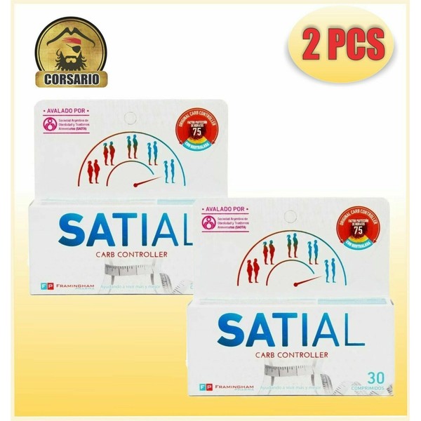 SATIAL FOOD CARB CONTROLLER WITH SOY PROTEIN & WHITE BEAN EXT - ( PACK X2 )