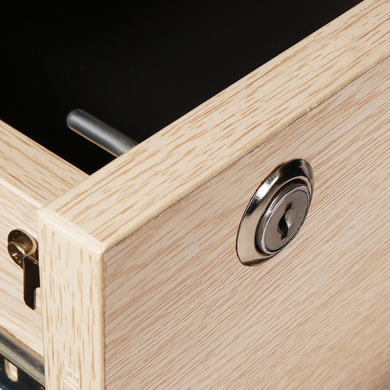 sourcingmap 19mmx20mm Cylinder Cabinets Drawer Lock W Key, Keyed Different