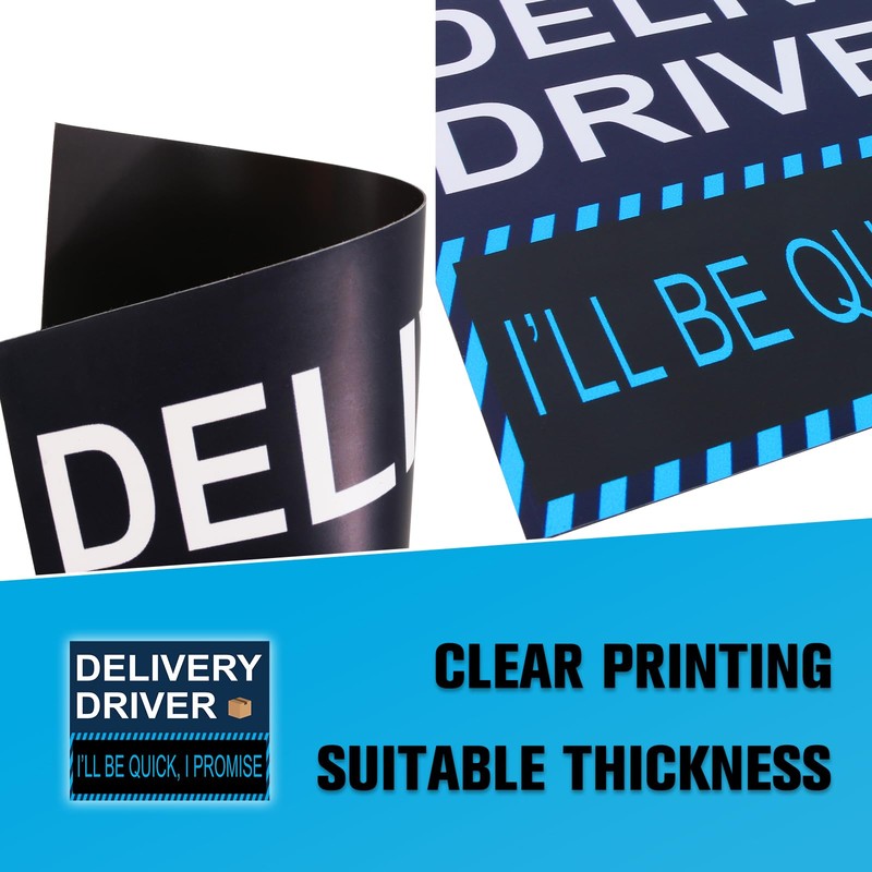 Dakchor Delivery Driver Car Magnets, I'll be Quick I Promise