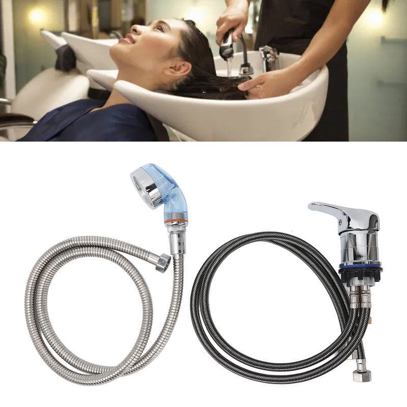 Shampoo Bowl Faucet 70cm Pipe 120cm Soft Hose Shampoo Bed