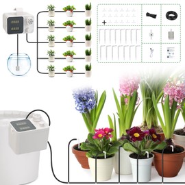 Garten BewässerungsSystem,Garten Bewässerung Kit,20m Automatische bewässerung DIY -Bewässerungssystem mit einstellbarer Sprühdüse,Gartenbewässerung für Landschaft, Gewächshaus,Flower Bed