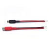 Generic 2-Pack Female to Speaker Wire Adapter Cable, 5.5-inch/14cm -